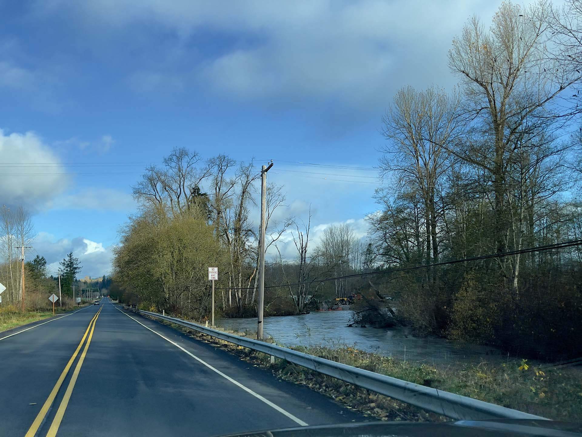 Flooded Samish River