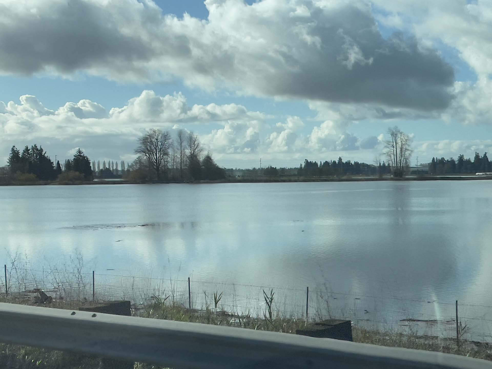 Photo 2 of flooded field west of I-5