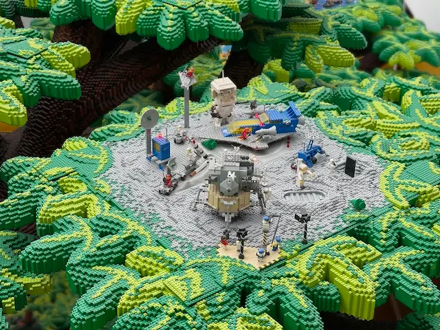 Moon base made of Lego