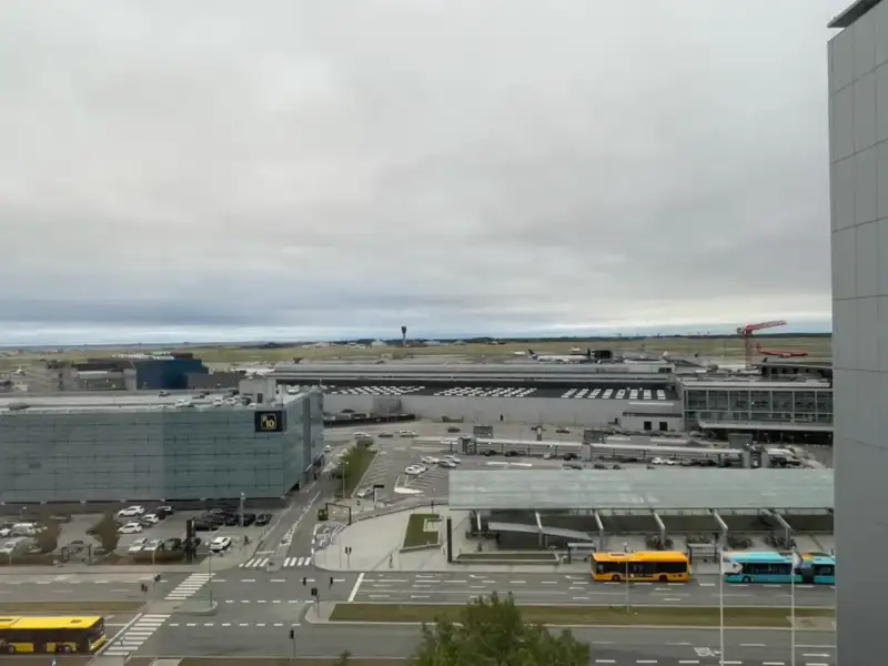Airport view from hotel room