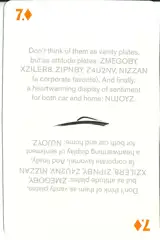 Z-Car Concept Playing Card