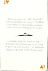 Z-Car Concept Playing Card