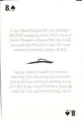 Z-Car Concept Playing Card