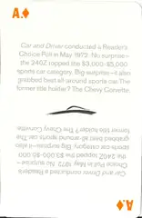 Z-Car Concept Playing Card