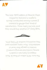 Z-Car Concept Playing Card
