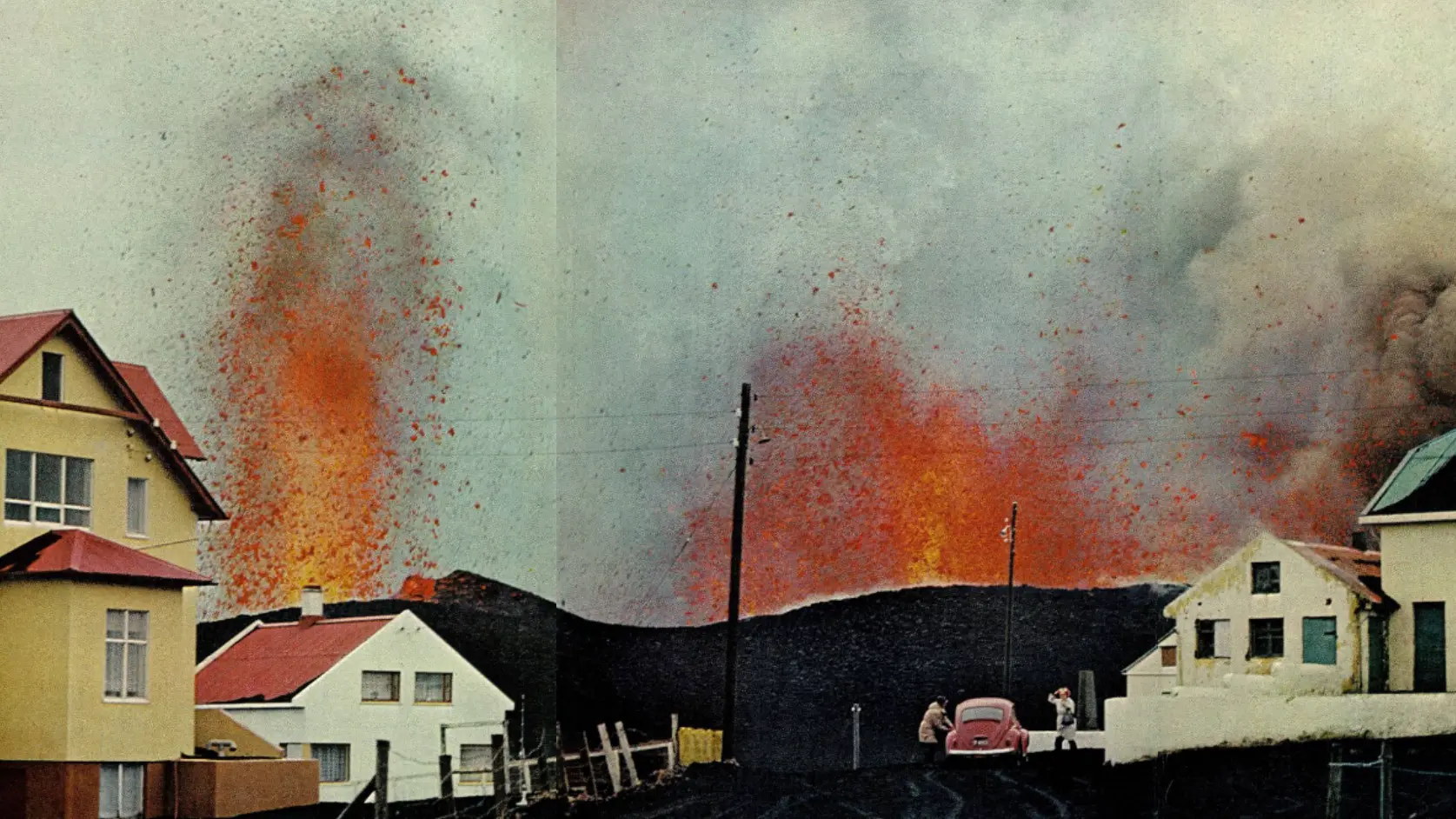 Volcanic eruption in Iceland